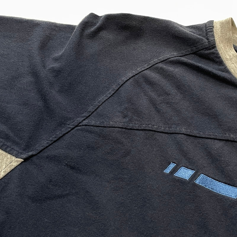 【中古品】【メンズ】 NIKE ナイキ 00's FRONT LOGO TEE 2000年 フロント ロゴ Tシャツ 半袖 トップス 148-260801-sa-17-tei サイズ：S カラー：ネイビー 万代Net店