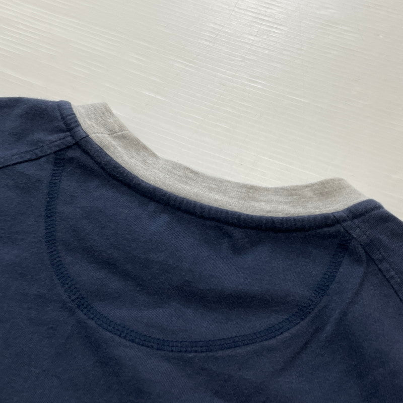 【中古品】【メンズ】 NIKE ナイキ 00's FRONT LOGO TEE 2000年 フロント ロゴ Tシャツ 半袖 トップス 148-260801-sa-17-tei サイズ：S カラー：ネイビー 万代Net店