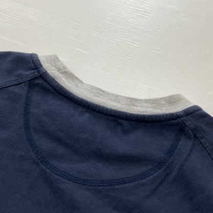 【中古品】【メンズ】 NIKE ナイキ 00's FRONT LOGO TEE 2000年 フロント ロゴ Tシャツ 半袖 トップス 148-260801-sa-17-tei サイズ：S カラー：ネイビー 万代Net店