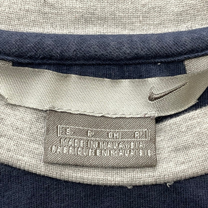 【中古品】【メンズ】 NIKE ナイキ 00's FRONT LOGO TEE 2000年 フロント ロゴ Tシャツ 半袖 トップス 148-260801-sa-17-tei サイズ：S カラー：ネイビー 万代Net店