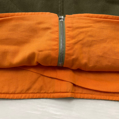 【中古品】【メンズ】 HERMES エルメス HERRINGBONE ZIP VEST ヘリンボーン ジップ ベスト トップス 141-260804-sa-01-tei サイズ：M カラー：カーキ 万代Net店
