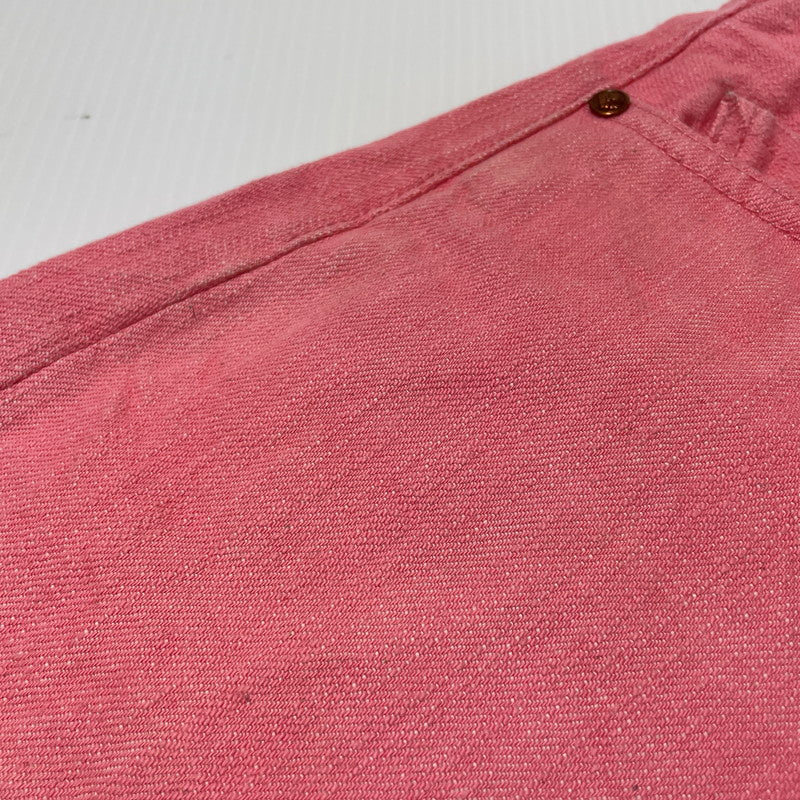 【中古品】【メンズ】 EVISU YAMANE エヴィス ヤマネ LOT.1959 HALF DENIM PANTS ハーフ デニムパンツ ボトムス 156-260801-yo-01-tei サイズ：36×34 カラー：ピンク 万代Net店