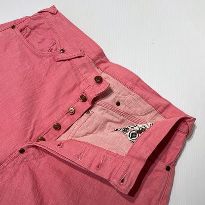 【中古品】【メンズ】 EVISU YAMANE エヴィス ヤマネ LOT.1959 HALF DENIM PANTS ハーフ デニムパンツ ボトムス 156-260801-yo-01-tei サイズ：36×34 カラー：ピンク 万代Net店