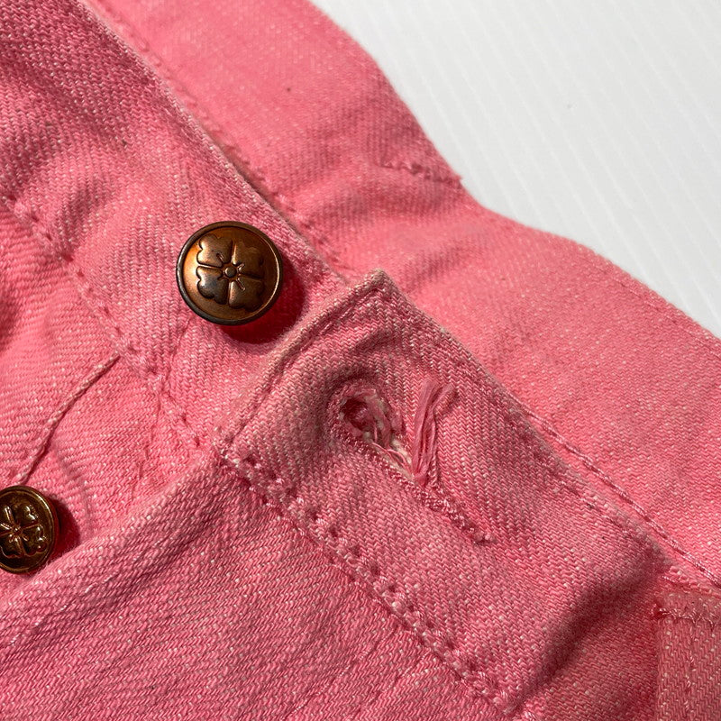 【中古品】【メンズ】 EVISU YAMANE エヴィス ヤマネ LOT.1959 HALF DENIM PANTS ハーフ デニムパンツ ボトムス 156-260801-yo-01-tei サイズ：36×34 カラー：ピンク 万代Net店
