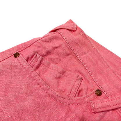 【中古品】【メンズ】 EVISU YAMANE エヴィス ヤマネ LOT.1959 HALF DENIM PANTS ハーフ デニムパンツ ボトムス 156-260801-yo-01-tei サイズ：36×34 カラー：ピンク 万代Net店