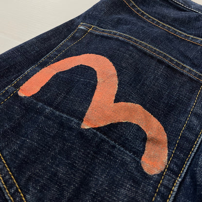 【中古品】【メンズ】 EVISU エヴィス DENIM PANTS LOT.2001 デニム パンツ ボトムス みかんカモメ ジーパン 156-260804-sa-02-tei サイズ：33 カラー：インディゴ 万代Net店