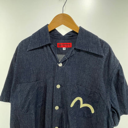 【中古品】【メンズ】 YMANE ヤマネ オープンカラー デニムシャツ 開襟シャツ "かもめ" エヴィスジャパン 145-260818-nm-84-tei サイズ：38 万代Net店