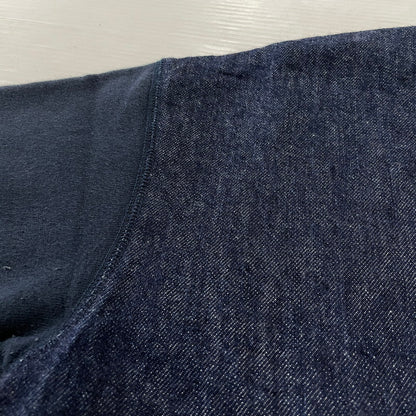 【中古品】【メンズ】 EVISU エビス DOCKING DENIM S/S SWEAT ドッキング デニム ショートスリーブ スウェット 半袖 トップス 145-260804-sa-10-tei サイズ：42 カラー：インディゴ 万代Net店
