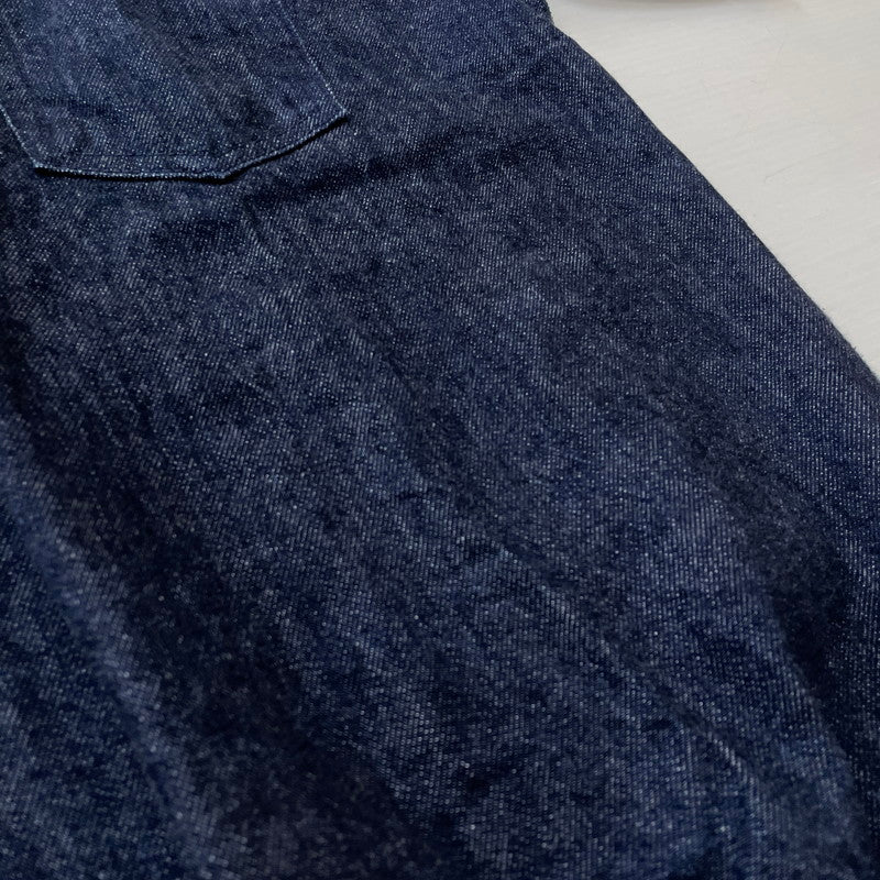 【中古品】【メンズ】 EVISU エビス DOCKING DENIM S/S SWEAT ドッキング デニム ショートスリーブ スウェット 半袖 トップス 145-260804-sa-10-tei サイズ：42 カラー：インディゴ 万代Net店