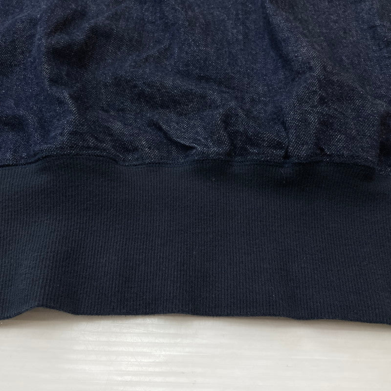 【中古品】【メンズ】 EVISU エビス DOCKING DENIM S/S SWEAT ドッキング デニム ショートスリーブ スウェット 半袖 トップス 145-260804-sa-10-tei サイズ：42 カラー：インディゴ 万代Net店