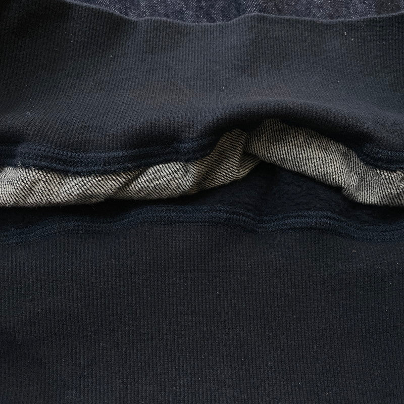 【中古品】【メンズ】 EVISU エビス DOCKING DENIM S/S SWEAT ドッキング デニム ショートスリーブ スウェット 半袖 トップス 145-260804-sa-10-tei サイズ：42 カラー：インディゴ 万代Net店