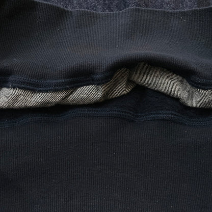 【中古品】【メンズ】 EVISU エビス DOCKING DENIM S/S SWEAT ドッキング デニム ショートスリーブ スウェット 半袖 トップス 145-260804-sa-10-tei サイズ：42 カラー：インディゴ 万代Net店