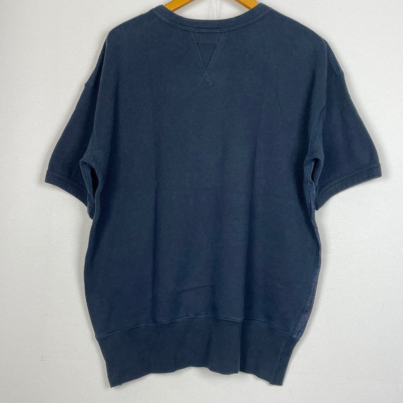 【中古品】【メンズ】 EVISU エビス DOCKING DENIM S/S SWEAT ドッキング デニム ショートスリーブ スウェット 半袖 トップス 145-260804-sa-10-tei サイズ：42 カラー：インディゴ 万代Net店