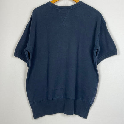 【中古品】【メンズ】 EVISU エビス DOCKING DENIM S/S SWEAT ドッキング デニム ショートスリーブ スウェット 半袖 トップス 145-260804-sa-10-tei サイズ：42 カラー：インディゴ 万代Net店