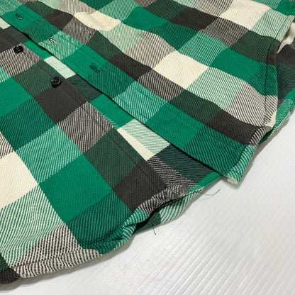【現状渡し品】【メンズ】 Frostproof フロストプルーフ HEAVY FLANNEL L/S SHIRT VINTAGE ヘヴィー フランネル ロングスリーブ シャツ 長袖 トップス ヴィンテージ 145-260802-ko-05-tei サイズ：XL カラー：グリーン 万代Net店