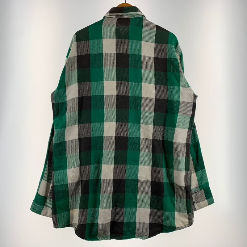 【現状渡し品】【メンズ】 Frostproof フロストプルーフ HEAVY FLANNEL L/S SHIRT VINTAGE ヘヴィー フランネル ロングスリーブ シャツ 長袖 トップス ヴィンテージ 145-260802-ko-05-tei サイズ：XL カラー：グリーン 万代Net店