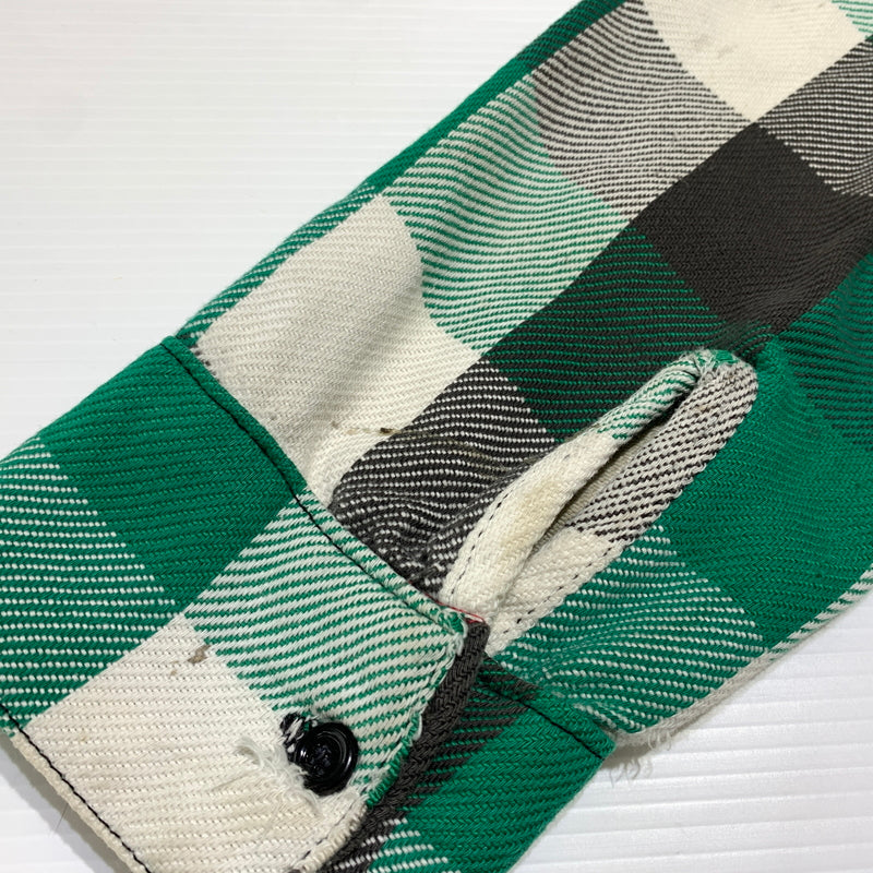 【現状渡し品】【メンズ】 Frostproof フロストプルーフ HEAVY FLANNEL L/S SHIRT VINTAGE ヘヴィー フランネル ロングスリーブ シャツ 長袖 トップス ヴィンテージ 145-260802-ko-05-tei サイズ：XL カラー：グリーン 万代Net店