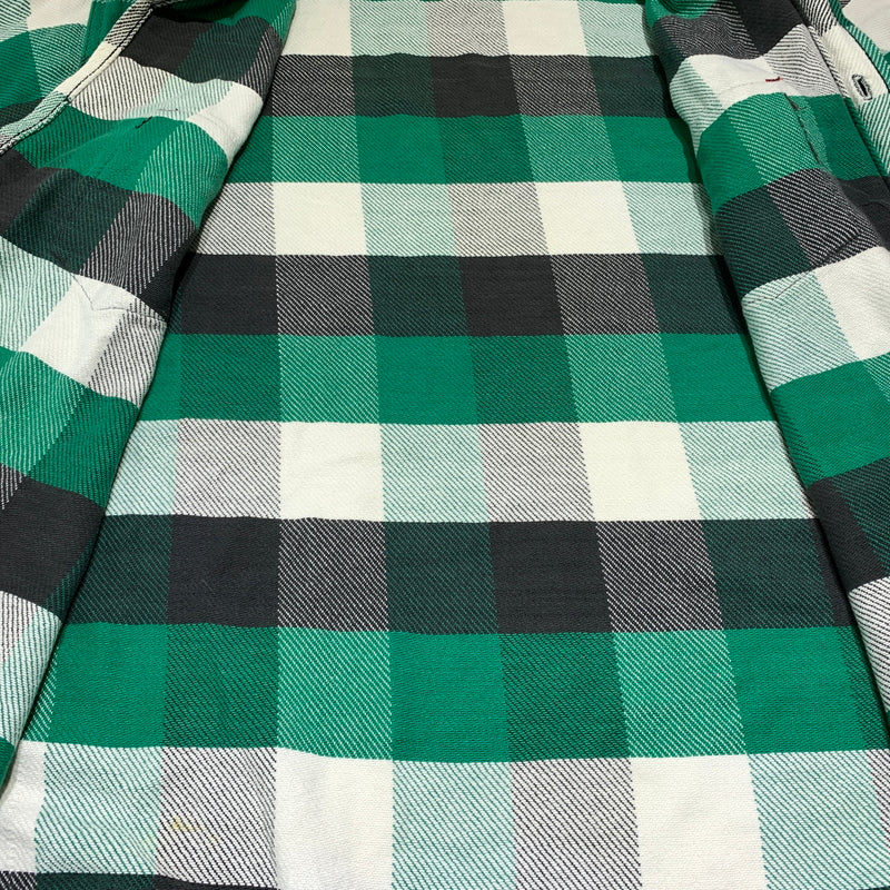【現状渡し品】【メンズ】 Frostproof フロストプルーフ HEAVY FLANNEL L/S SHIRT VINTAGE ヘヴィー フランネル ロングスリーブ シャツ 長袖 トップス ヴィンテージ 145-260802-ko-05-tei サイズ：XL カラー：グリーン 万代Net店