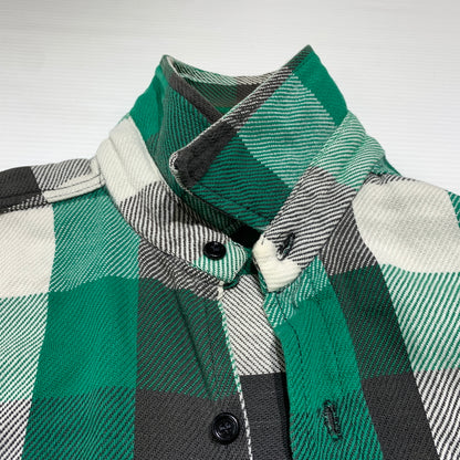 【現状渡し品】【メンズ】 Frostproof フロストプルーフ HEAVY FLANNEL L/S SHIRT VINTAGE ヘヴィー フランネル ロングスリーブ シャツ 長袖 トップス ヴィンテージ 145-260802-ko-05-tei サイズ：XL カラー：グリーン 万代Net店