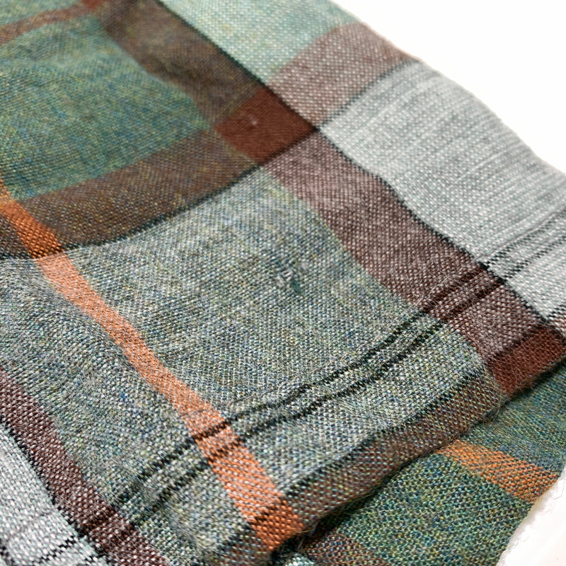 【現状渡し品】【メンズ】 Mac Phergus マックファーガス RAYON L/S CHECK SHIRT VINTAGE レーヨン ロングスリーブ チェック シャツ 長袖 トップス ラグジュアリー フランネル ヴィンテージ 145-260802-ko-04-tei サイズ：XL カラー：グリーン 万代Net店