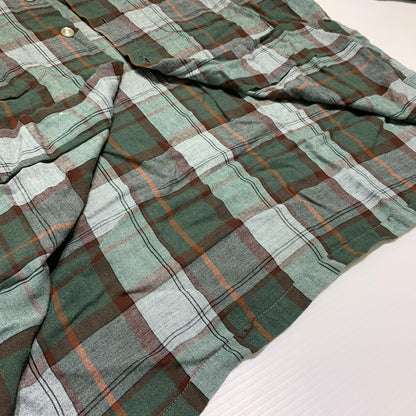 【現状渡し品】【メンズ】 Mac Phergus マックファーガス RAYON L/S CHECK SHIRT VINTAGE レーヨン ロングスリーブ チェック シャツ 長袖 トップス ラグジュアリー フランネル ヴィンテージ 145-260802-ko-04-tei サイズ：XL カラー：グリーン 万代Net店