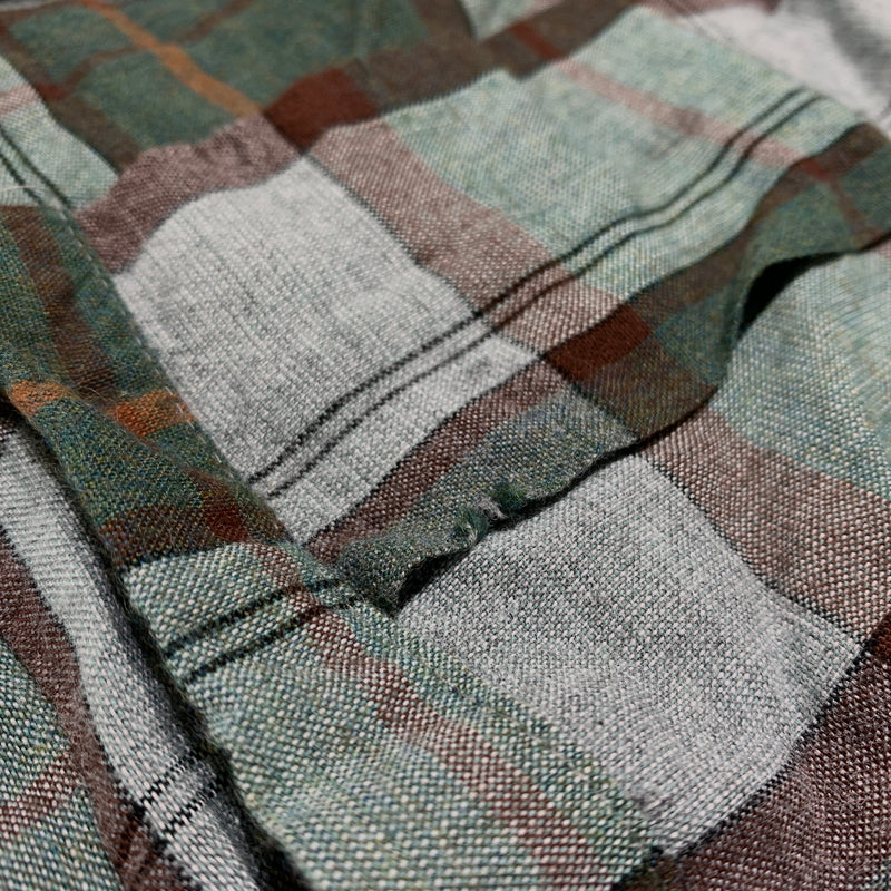 【現状渡し品】【メンズ】 Mac Phergus マックファーガス RAYON L/S CHECK SHIRT VINTAGE レーヨン ロングスリーブ チェック シャツ 長袖 トップス ラグジュアリー フランネル ヴィンテージ 145-260802-ko-04-tei サイズ：XL カラー：グリーン 万代Net店