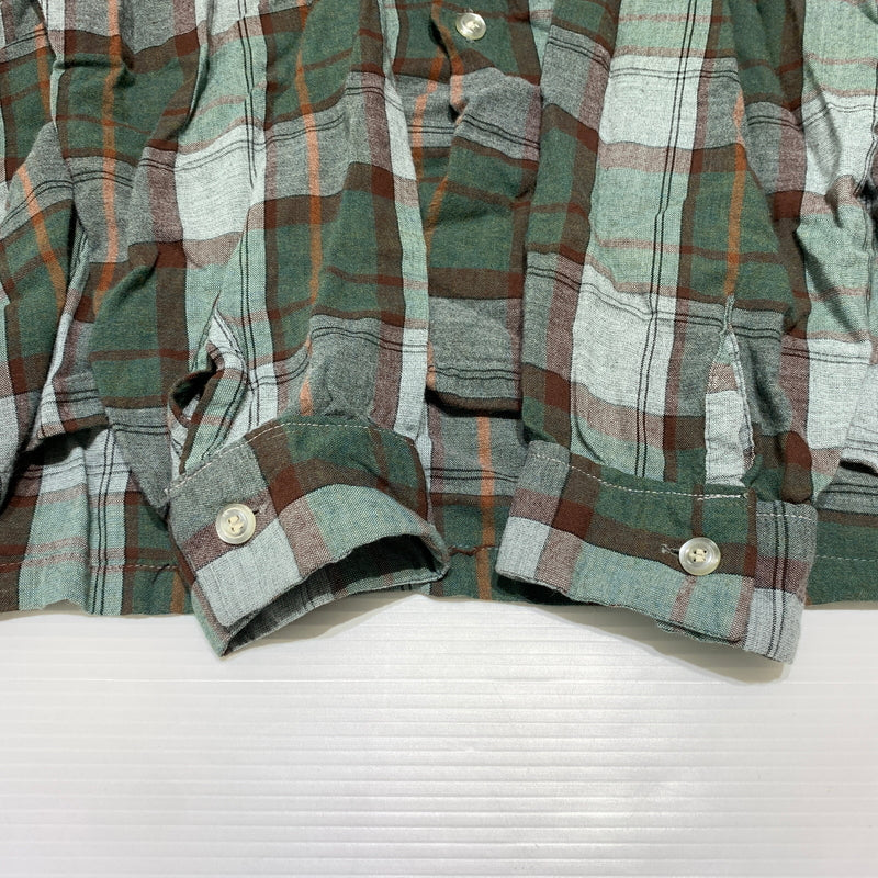 【現状渡し品】【メンズ】 Mac Phergus マックファーガス RAYON L/S CHECK SHIRT VINTAGE レーヨン ロングスリーブ チェック シャツ 長袖 トップス ラグジュアリー フランネル ヴィンテージ 145-260802-ko-04-tei サイズ：XL カラー：グリーン 万代Net店