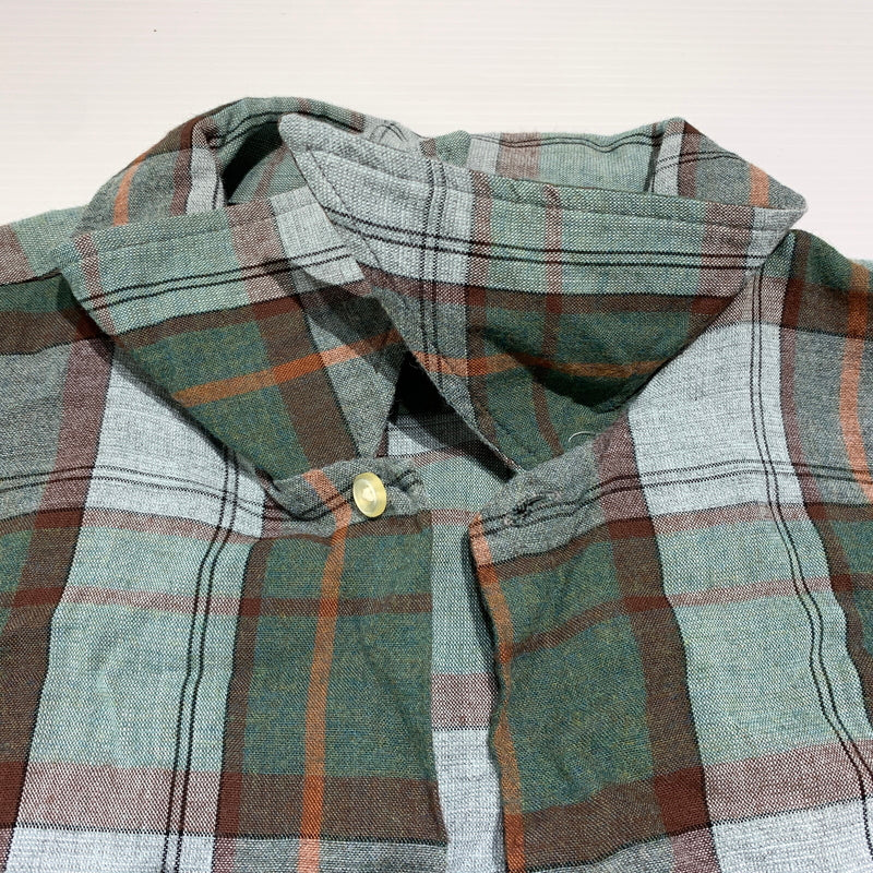 【現状渡し品】【メンズ】 Mac Phergus マックファーガス RAYON L/S CHECK SHIRT VINTAGE レーヨン ロングスリーブ チェック シャツ 長袖 トップス ラグジュアリー フランネル ヴィンテージ 145-260802-ko-04-tei サイズ：XL カラー：グリーン 万代Net店