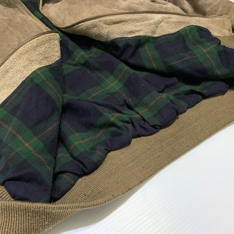 【現状渡し品】【メンズ】 POLO RALPH LAUREN ポロ・ラルフローレン SUEDE LEATHER SWING-TOP JACKET スエード レザー スイングトップ ジャケット アウター 145-260802-ko-07-tei サイズ：M カラー：ベージュ 万代Net店