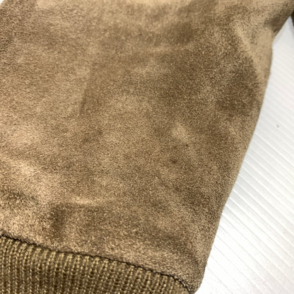 【現状渡し品】【メンズ】 POLO RALPH LAUREN ポロ・ラルフローレン SUEDE LEATHER SWING-TOP JACKET スエード レザー スイングトップ ジャケット アウター 145-260802-ko-07-tei サイズ：M カラー：ベージュ 万代Net店