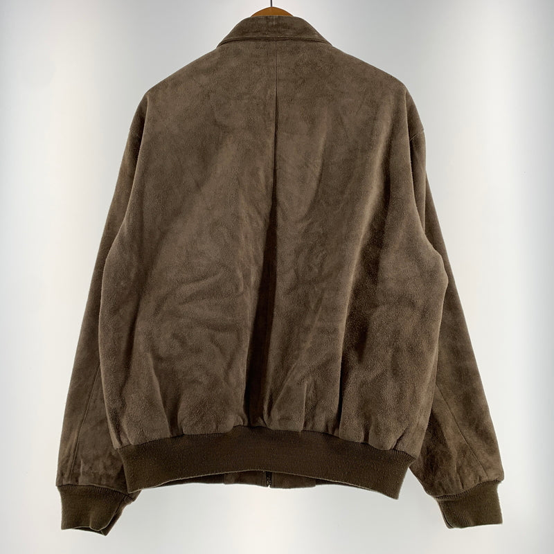 【現状渡し品】【メンズ】 POLO RALPH LAUREN ポロ・ラルフローレン SUEDE LEATHER SWING-TOP JACKET スエード レザー スイングトップ ジャケット アウター 145-260802-ko-07-tei サイズ：M カラー：ベージュ 万代Net店