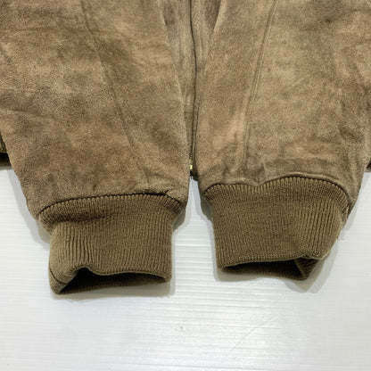 【現状渡し品】【メンズ】 POLO RALPH LAUREN ポロ・ラルフローレン SUEDE LEATHER SWING-TOP JACKET スエード レザー スイングトップ ジャケット アウター 145-260802-ko-07-tei サイズ：M カラー：ベージュ 万代Net店