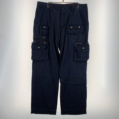 【現状渡し品】【メンズ】 POLO RALPH LAUREN ポロ・ラルフローレン MULTI POCKET CARGO PANTS マルチポケット カーゴパンツ ボトムス ワークパンツ 156-260802-ko-09-tei サイズ：36 カラー：ネイビー 万代Net店