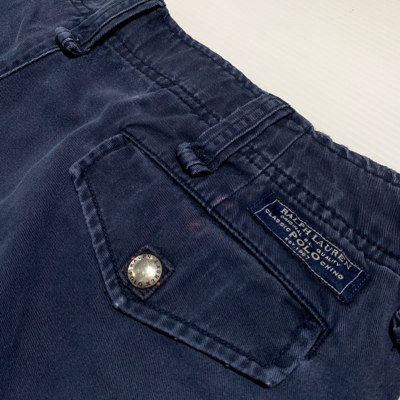 【現状渡し品】【メンズ】 POLO RALPH LAUREN ポロ・ラルフローレン MULTI POCKET CARGO PANTS マルチポケット カーゴパンツ ボトムス ワークパンツ 156-260802-ko-09-tei サイズ：36 カラー：ネイビー 万代Net店
