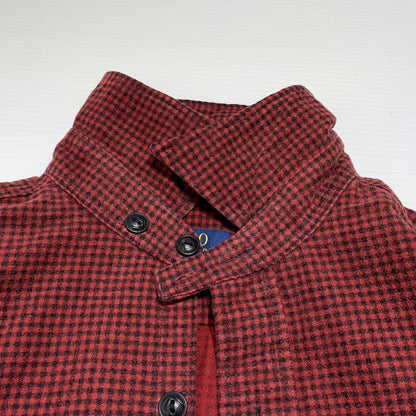 【中古品】【メンズ】 POLO RALPH LAUREN ポロ・ラルフローレン CHIN STRAP L/S CHECK SHIRT チン ストラップ ロングスリーブ チェック シャツ 長袖 トップス 145-260802-ko-03-tei サイズ：M カラー：レッド 万代Net店