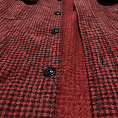 【中古品】【メンズ】 POLO RALPH LAUREN ポロ・ラルフローレン CHIN STRAP L/S CHECK SHIRT チン ストラップ ロングスリーブ チェック シャツ 長袖 トップス 145-260802-ko-03-tei サイズ：M カラー：レッド 万代Net店