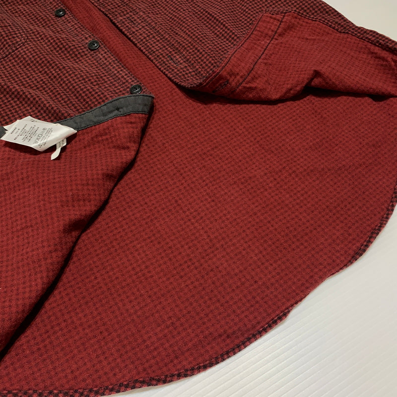 【中古品】【メンズ】 POLO RALPH LAUREN ポロ・ラルフローレン CHIN STRAP L/S CHECK SHIRT チン ストラップ ロングスリーブ チェック シャツ 長袖 トップス 145-260802-ko-03-tei サイズ：M カラー：レッド 万代Net店