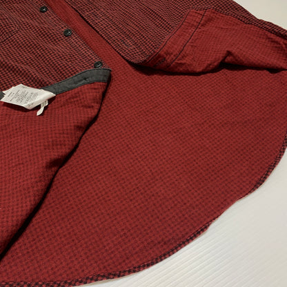 【中古品】【メンズ】 POLO RALPH LAUREN ポロ・ラルフローレン CHIN STRAP L/S CHECK SHIRT チン ストラップ ロングスリーブ チェック シャツ 長袖 トップス 145-260802-ko-03-tei サイズ：M カラー：レッド 万代Net店