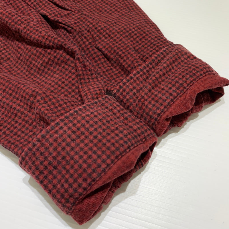 【中古品】【メンズ】 POLO RALPH LAUREN ポロ・ラルフローレン CHIN STRAP L/S CHECK SHIRT チン ストラップ ロングスリーブ チェック シャツ 長袖 トップス 145-260802-ko-03-tei サイズ：M カラー：レッド 万代Net店