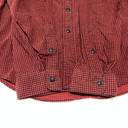 【中古品】【メンズ】 POLO RALPH LAUREN ポロ・ラルフローレン CHIN STRAP L/S CHECK SHIRT チン ストラップ ロングスリーブ チェック シャツ 長袖 トップス 145-260802-ko-03-tei サイズ：M カラー：レッド 万代Net店
