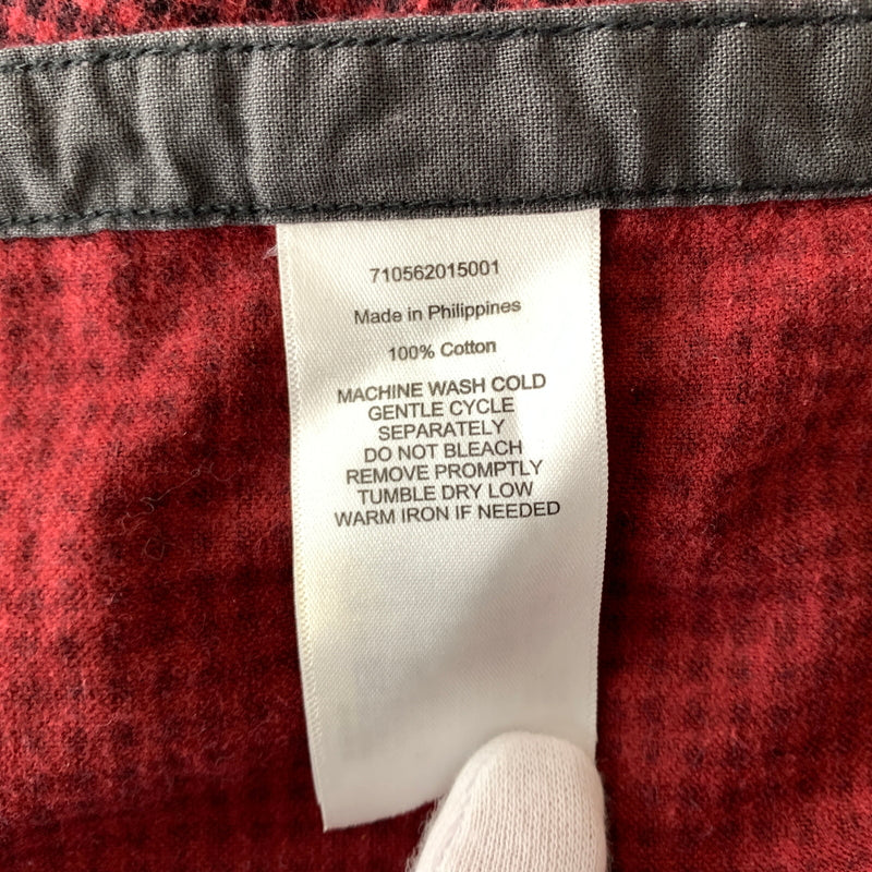 【中古品】【メンズ】 POLO RALPH LAUREN ポロ・ラルフローレン CHIN STRAP L/S CHECK SHIRT チン ストラップ ロングスリーブ チェック シャツ 長袖 トップス 145-260802-ko-03-tei サイズ：M カラー：レッド 万代Net店