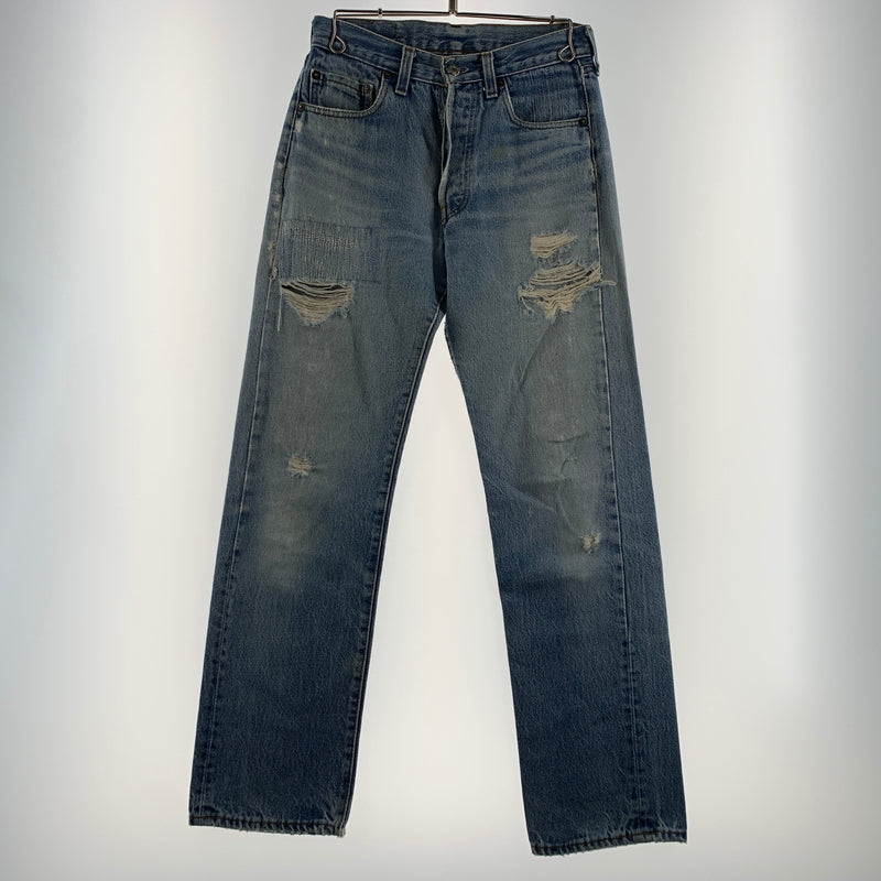 【現状渡し品】【メンズ】 Levi's リーバイス 501 DENIM PANTS VINTAGE デニムパンツ ボトムス ジーンズ ボタン裏 刻印524 ヴィンテージ 156-260802-ko-13-tei サイズ：不明 カラー：インディゴ 万代Net店