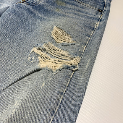 【現状渡し品】【メンズ】 Levi's リーバイス 501 DENIM PANTS VINTAGE デニムパンツ ボトムス ジーンズ ボタン裏 刻印524 ヴィンテージ 156-260802-ko-13-tei サイズ：不明 カラー：インディゴ 万代Net店
