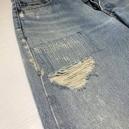 【現状渡し品】【メンズ】 Levi's リーバイス 501 DENIM PANTS VINTAGE デニムパンツ ボトムス ジーンズ ボタン裏 刻印524 ヴィンテージ 156-260802-ko-13-tei サイズ：不明 カラー：インディゴ 万代Net店