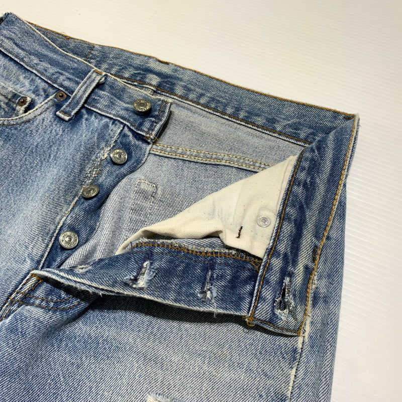 【現状渡し品】【メンズ】 Levi's リーバイス 501 DENIM PANTS VINTAGE デニムパンツ ボトムス ジーンズ ボタン裏 刻印524 ヴィンテージ 156-260802-ko-13-tei サイズ：不明 カラー：インディゴ 万代Net店