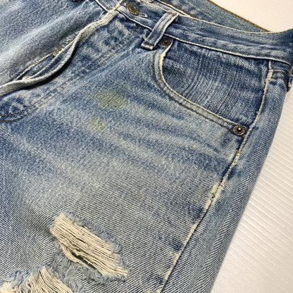 【現状渡し品】【メンズ】 Levi's リーバイス 501 DENIM PANTS VINTAGE デニムパンツ ボトムス ジーンズ ボタン裏 刻印524 ヴィンテージ 156-260802-ko-13-tei サイズ：不明 カラー：インディゴ 万代Net店