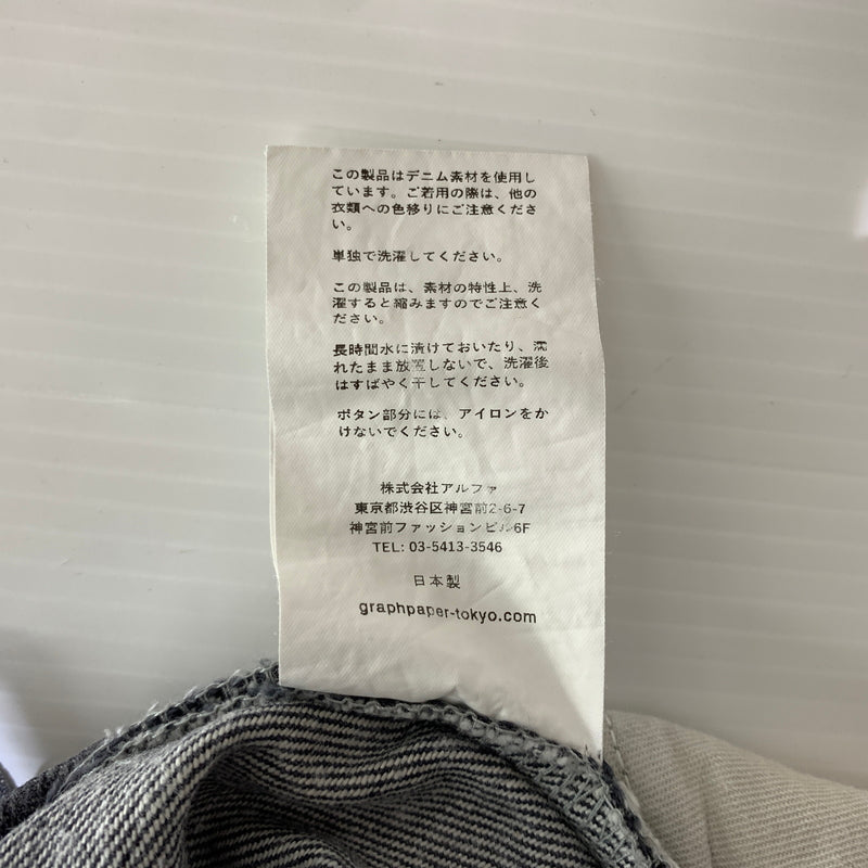 【中古品】【メンズ】 Graphpaper グラフペーパー 25SS GRAY TONE CONE DENIM GM252-40066RB グレートーン コーンデニム ボトムス ジーンズ 151-260802-ko-08-tei サイズ：1 カラー：グレー 万代Net店