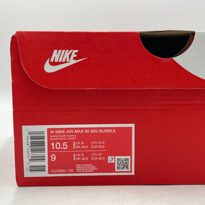 【中古品】【メンズ】 NIKE ナイキ WMNS AIRMAX 95 BIG BUBBLE HJ5996-100 ウィメンズ エアマックス95 ビッグ バブル スニーカー 靴 シューズ 160-260904-yo-13-teih サイズ：27cm カラー：グレー/パープル 万代Net店