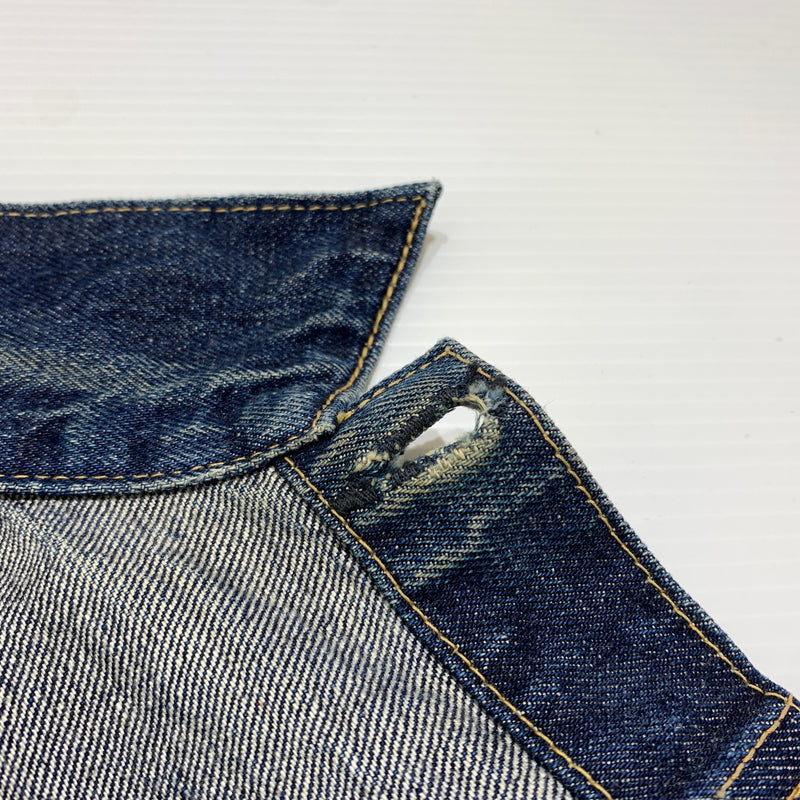 【中古品】【メンズ】 WAREHOUSE ウエアハウス DUCK DIGGER 1ST MODEL DENIM JACKET DD-2001 ダック ディガー ファーストタイプ デニムジャケット アウター Gジャン 145-260802-ko-06-tei サイズ：38 カラー：インディゴ 万代Net店
