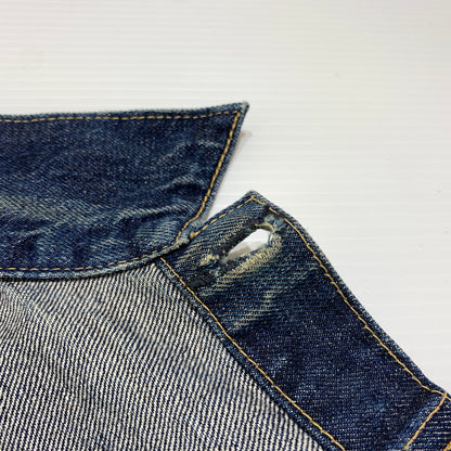 【中古品】【メンズ】 WAREHOUSE ウエアハウス DUCK DIGGER 1ST MODEL DENIM JACKET DD-2001 ダック ディガー ファーストタイプ デニムジャケット アウター Gジャン 145-260802-ko-06-tei サイズ：38 カラー：インディゴ 万代Net店
